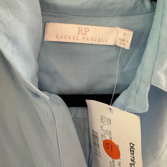 Rachel Parcell Blue Buttoned Shirt Dress - Picture 2 of 4